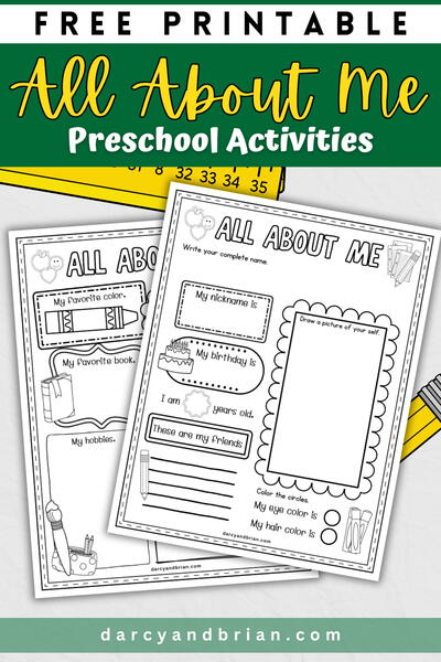 All About Me Preschool Activities All About Me Preschool Activities