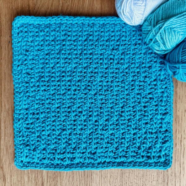 Tunisian Moss Stitch Washcloth Tunisian Moss Stitch Washcloth