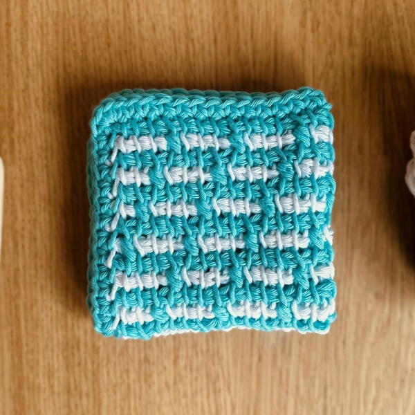 Tunisian Staircase Washcloth Tunisian Staircase Washcloth