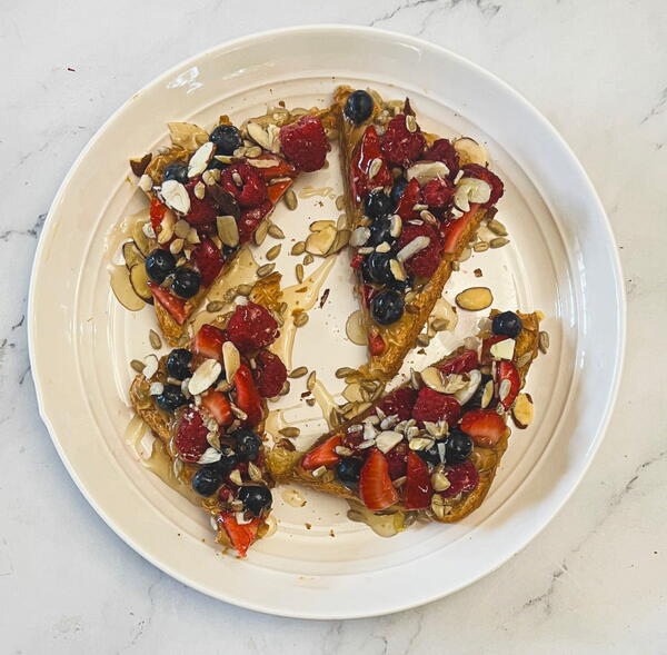 Peanut Butter And Berry Toast Peanut Butter And Berry Toast