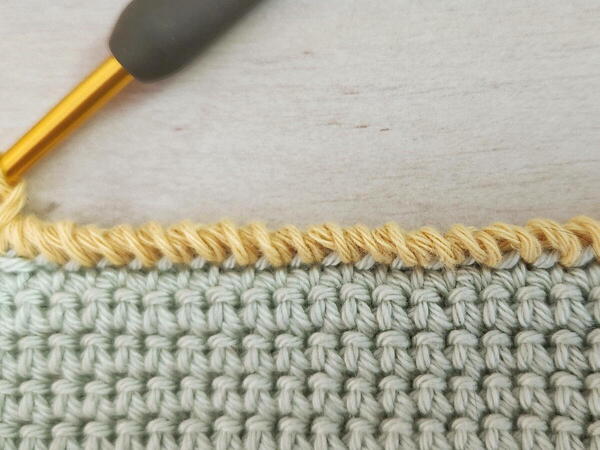Twisted Single Crochet Stitch Twisted Single Crochet Stitch