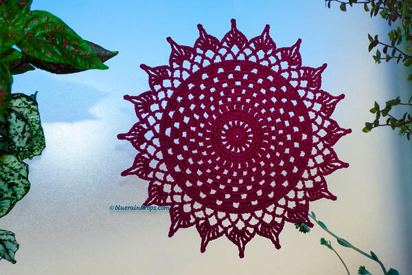 Blushing Petals Round Doily Blushing Petals Round Doily