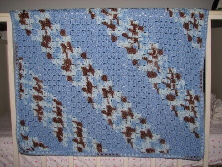 Shades Of Blue Baby Blanket Shades Of Blue Baby Blanket