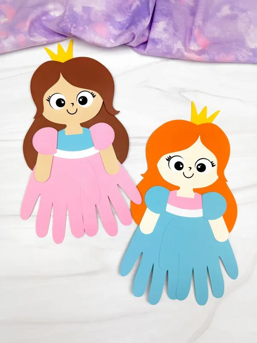 Cute Princess Handprint Craft Cute Princess Handprint Craft