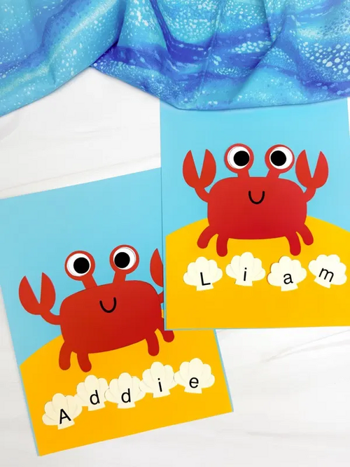 Cute Crab Name Craft Cute Crab Name Craft