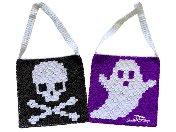 Ghost And Skull Halloween Crochet Bag Pattern Ghost And Skull Halloween Crochet Bag Pattern
