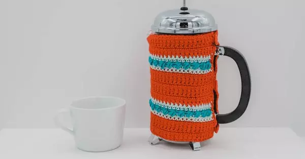 Crochet French Press Cozy Crochet French Press Cozy
