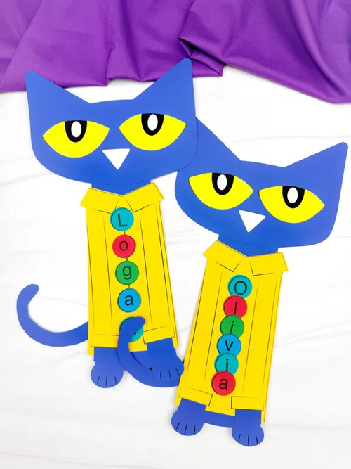 Pete The Cat Name Craft Pete The Cat Name Craft