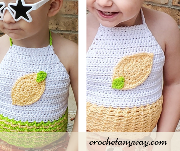 Lemon Meringue Toddler Halter Top Lemon Meringue Toddler Halter Top