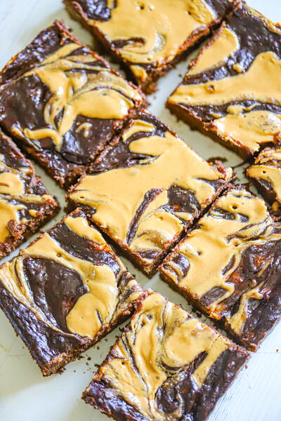 Healthy Banana Peanut Butter Brownies Healthy Banana Peanut Butter Brownies