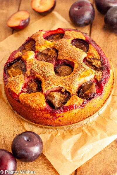 Easy Yogurt Plum Cake Easy Yogurt Plum Cake