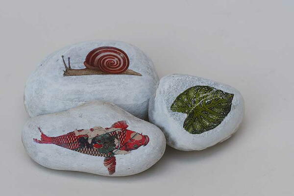Printed Rock Paperweights Printed Rock Paperweights