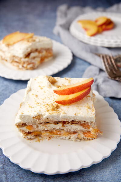 Peach Icebox Cake Peach Icebox Cake