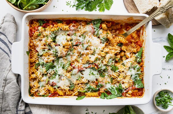 Dump And Bake White Bean Pasta Dump And Bake White Bean Pasta