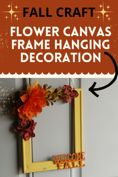 Fall Flower Canvas Frame Hanging Decoration Fall Flower Canvas Frame Hanging Decoration