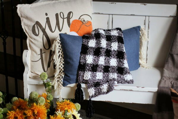 Velvet Plaid Blanket Velvet Plaid Blanket