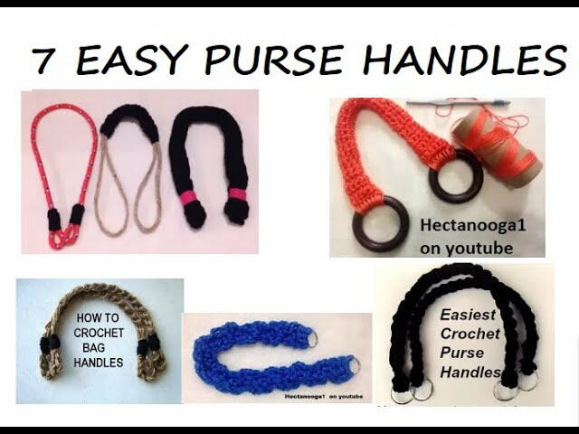 7 Crochet Purse Handles 7 Crochet Purse Handles