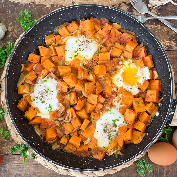 Sweet Potato And Egg Skillet Heart-healthy Delicious One Pan Recipe Sweet Potato And Egg Skillet | Heart-healthy & Delicious One Pan Recipe