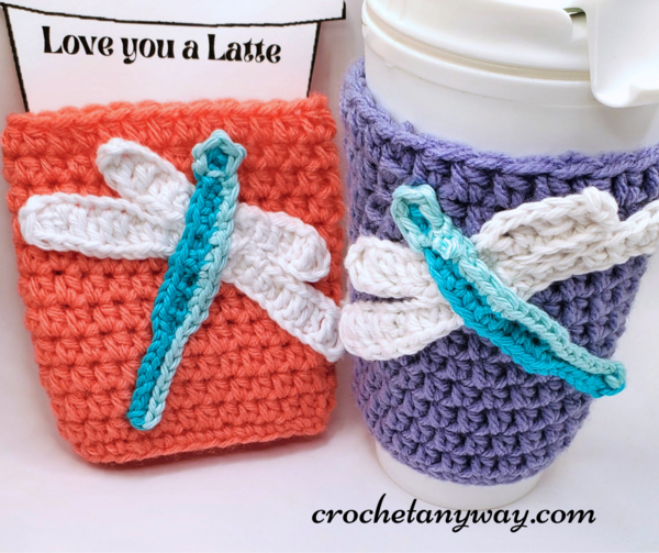 Dragonfly Coffee Cup Cozy Dragonfly Coffee Cup Cozy