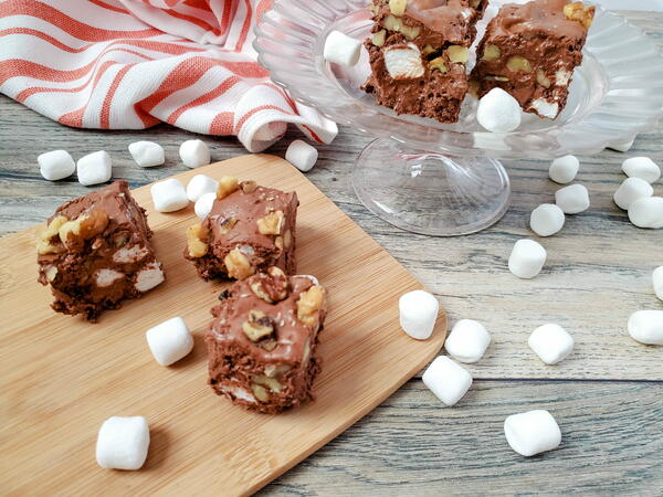 Old-fashioned Rocky Road Fudge Recipe Old-fashioned Rocky Road Fudge Recipe