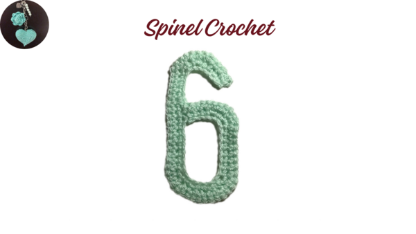 Crochet Digit 6 Crochet Digit 6