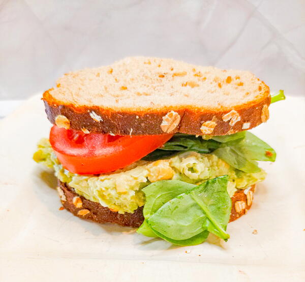 Creamy Chickpea And Avocado Sandwich Creamy Chickpea And Avocado Sandwich
