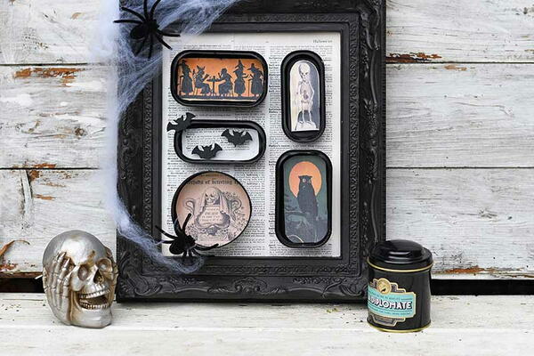 Upcycled Halloween Picture Upcycled Halloween Picture