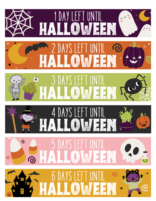 Free Printable Halloween Countdown Chain Free Printable Halloween Countdown Chain