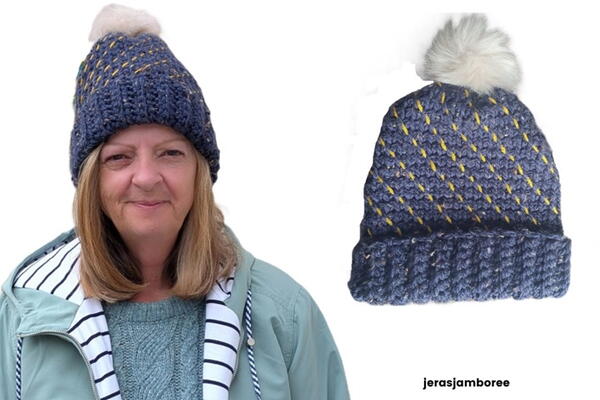 Dark Skies Tunisian Hat Dark Skies Tunisian Hat