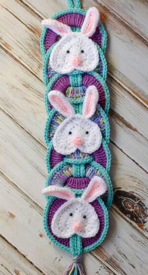 Crochet Bunny Wallhanging Crochet Bunny Wallhanging