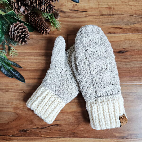 Cozy Cable Crochet Mittens Cozy Cable Crochet Mittens