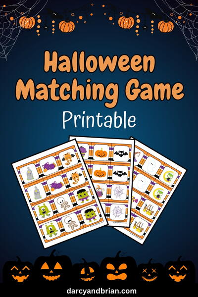 Halloween Matching Game Printable Halloween Matching Game Printable