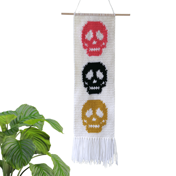 Simple Skull Portrait Tapestry Simple Skull Portrait Tapestry