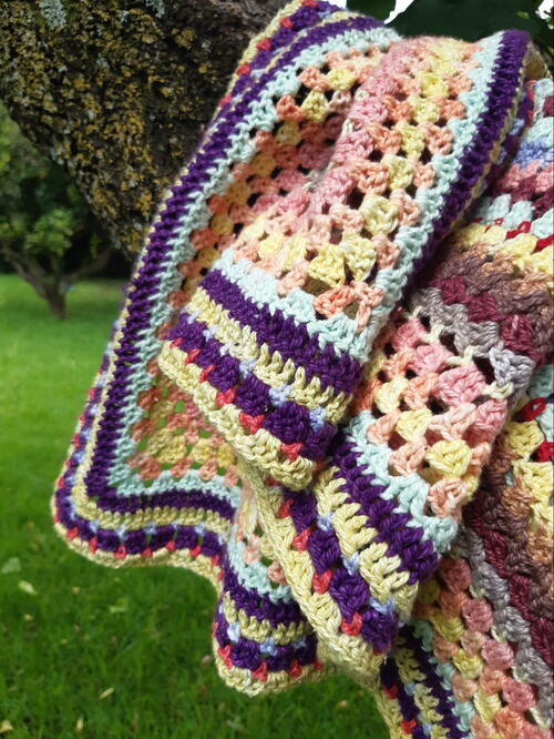 Scrap Yarn Baby Blanket Scrap Yarn Baby Blanket