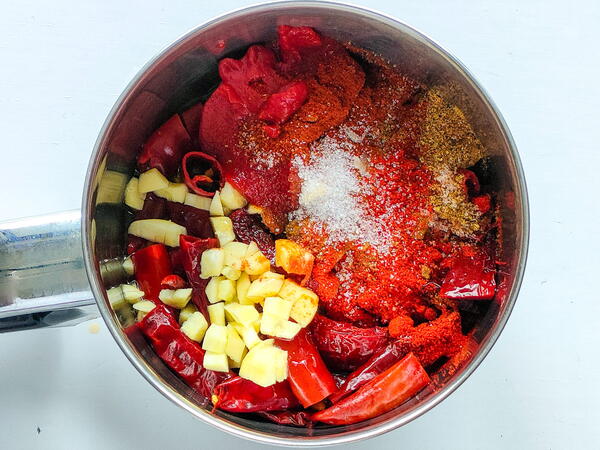 Creamy Harissa Dip With Yogurt And Tahini Creamy Harissa Dip With Yogurt And Tahini