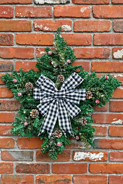 Diy Christmas Star Wreath Diy Christmas Star Wreath