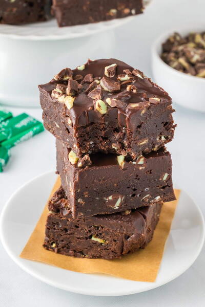 Andes Mint Brownies Andes Mint Brownies