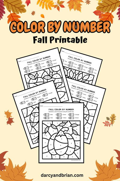 Color By Number Fall Printable Color By Number Fall Printable