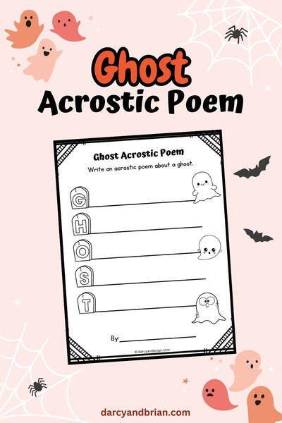 Ghost Acrostic Poem Ghost Acrostic Poem