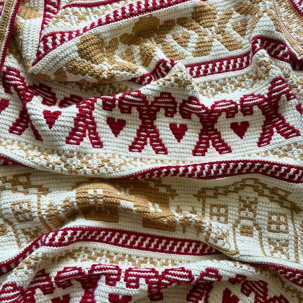 Mosaic Gingerbread Blanket Mosaic Gingerbread Blanket
