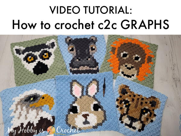 Video Tutorial How To Crochet C2c Pixel Graphs With The Corner To Corner Stitch Video Tutorial: How To Crochet C2c Pixel Graphs With The Corner To Corner Stitch