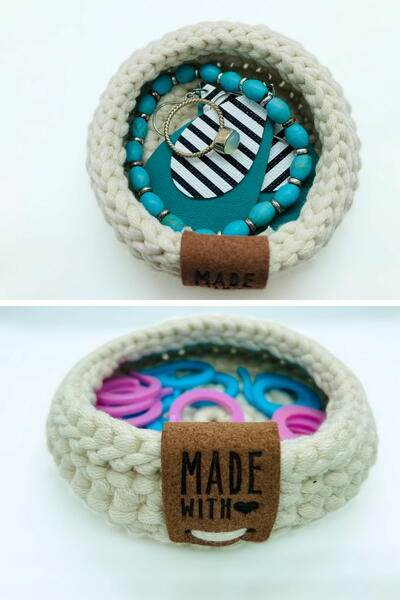 Mini Crochet Basket Mini Crochet Basket