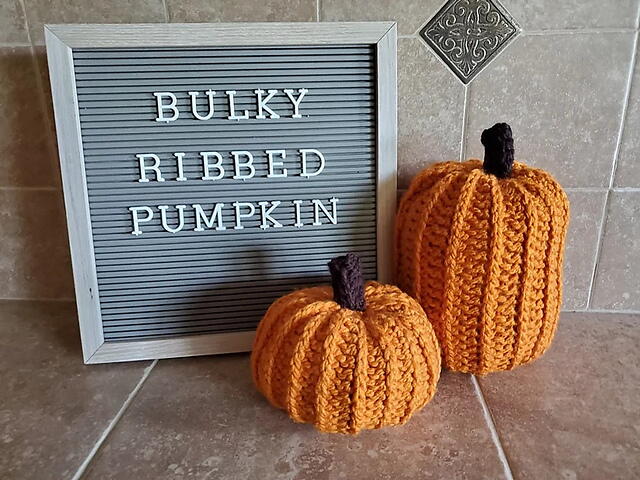 Bulky Ribbed Pumpkin Bulky Ribbed Pumpkin