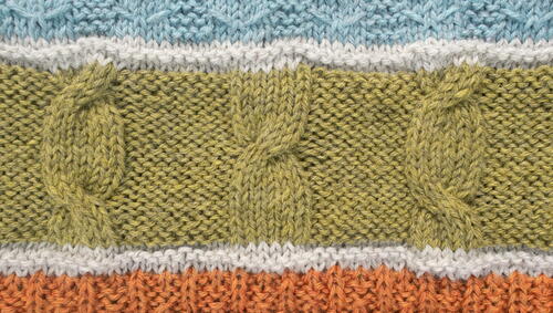 Forest Cables Blanket Stripe Knitting Pattern Forest Cables Blanket Stripe Knitting Pattern