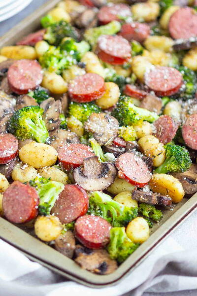 Sheet Pan Sausage And Gnocchi Sheet Pan Sausage And Gnocchi