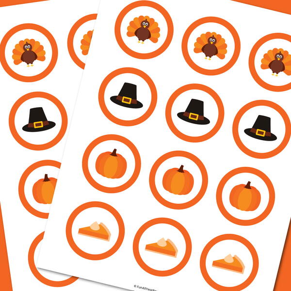 Thanksgiving Cupcake Toppers Thanksgiving Cupcake Toppers