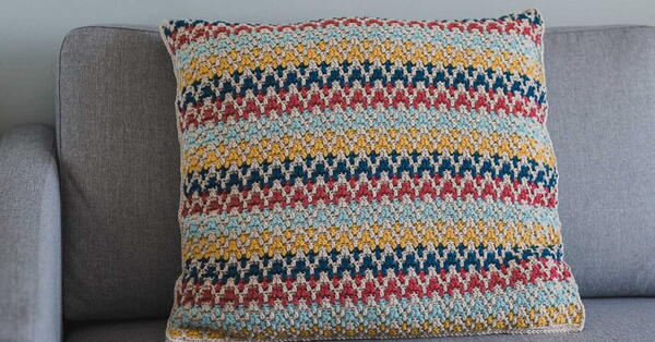 Mosaic Crochet Pillow Pattern Mosaic Crochet Pillow Pattern