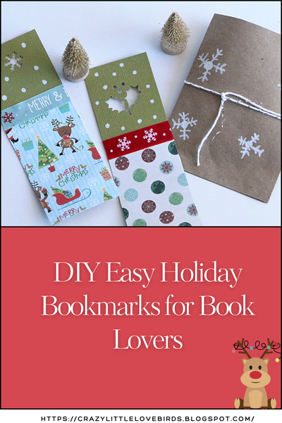 Diy Easy Holiday Bookmarks For Book Lovers Diy Easy Holiday Bookmarks For Book Lovers