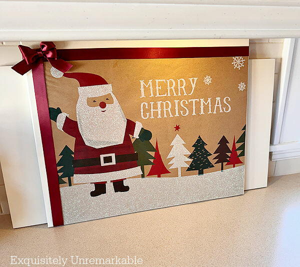 Gift Bag Christmas Sign Gift Bag Christmas Sign