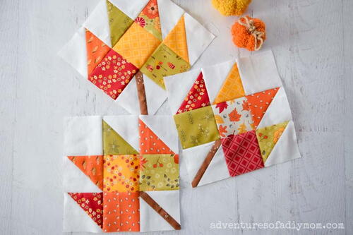 Maple Leaf Quilt Block Maple Leaf Quilt Block